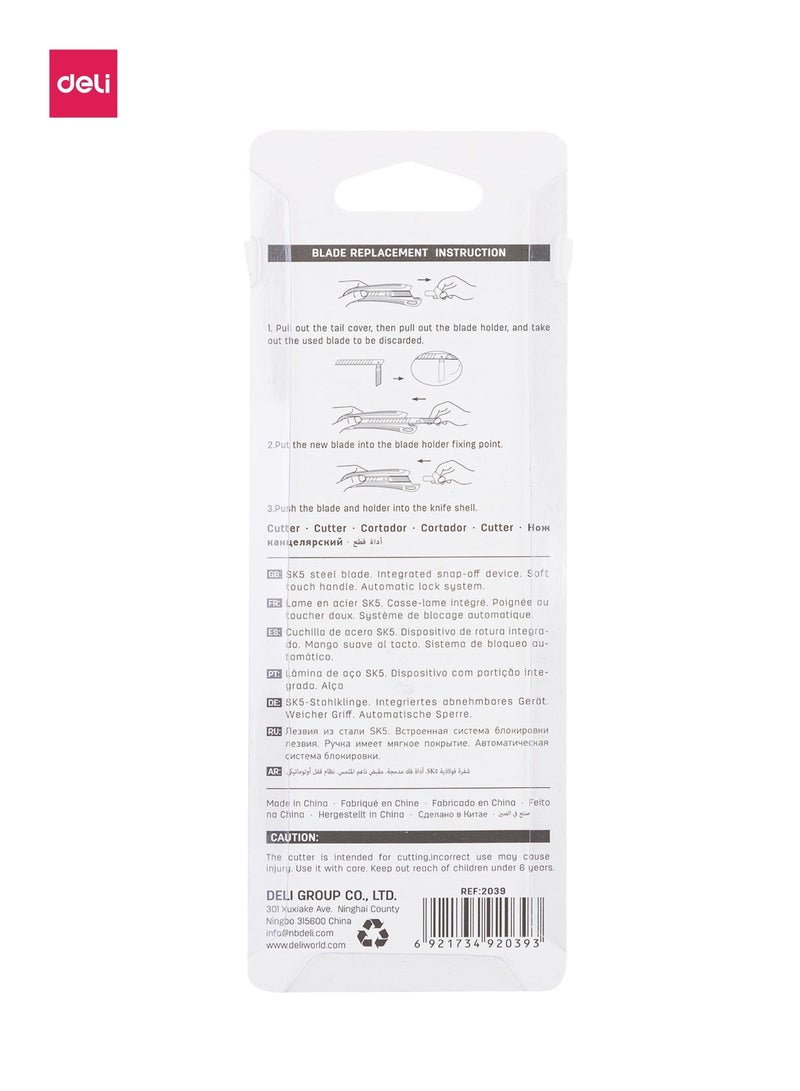 Deli EXPECT E2039 Utility Knife Paper Cutter 9mm - Image 5